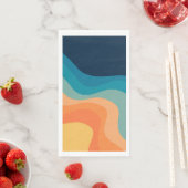 Retrostijlgolven versieren servet (Insitu)