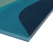 Retrostijlgolven versieren snijplank (Hoek)