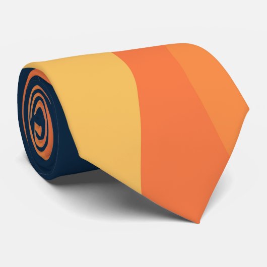 Retrostijlgolven versieren stropdas (Opgerold)
