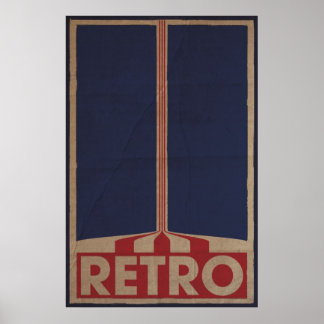 Retrostijlontwerp Poster