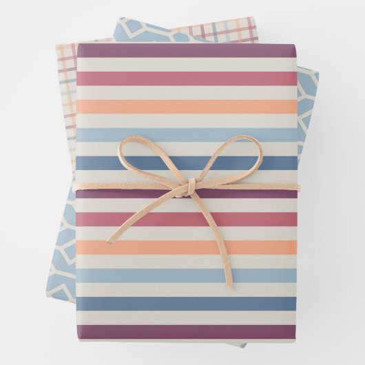  Retrostijlpatronen, Complimentary Pack Inpakpapier Vel (In situ)