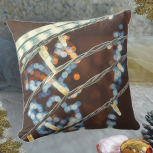 Retrostijlvakantielampjes Kussen