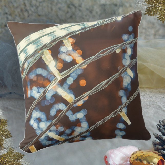 Retrostijlvakantielampjes Kussen (Creator heeft geüpload)