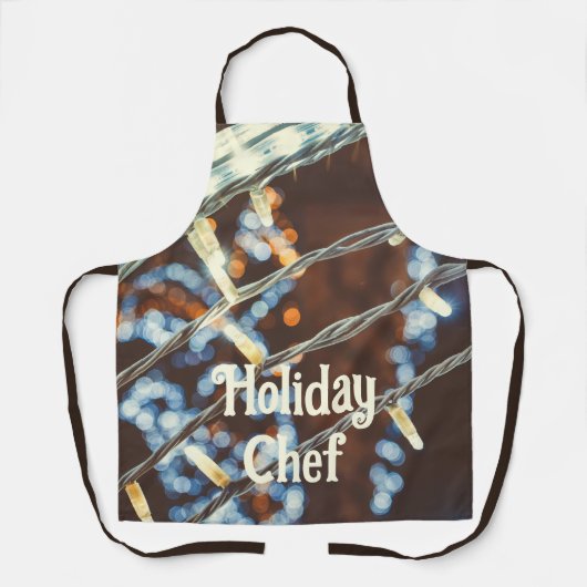 Retrostijlvakantielampjes Schort (Voorkant)