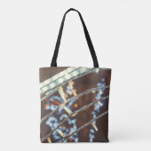 Retrostijlvakantielampjes Tote Bag (Achterkant)