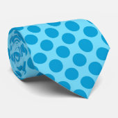 Retrostippen - Ocean blue Stropdas (Opgerold)