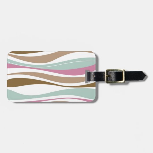 Retrostrepen Bagagelabel (Voorkant horizontaal)