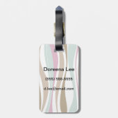 Retrostrepen Bagagelabel (Achterkant verticaal)