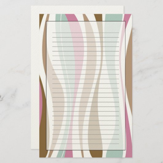 Retrostrepen Briefpapier (Voorkant / Achterkant)