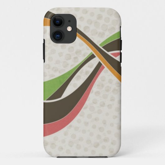 Retrostrepen Case-Mate iPhone Case (Achterkant)