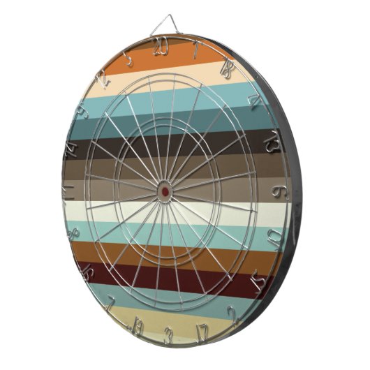 Retrostrepen Dartbord (Voorkant Rechts)