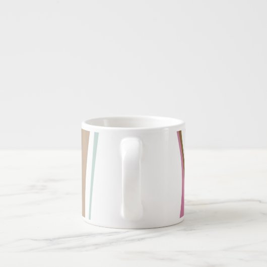 Retrostrepen Espresso Kop (Achterkant)