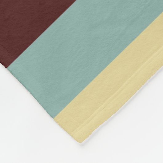 Retrostrepen Fleece Deken (Hoek)