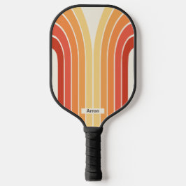 Retrostrepen geometrisch pickleball paddle