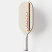 Retrostrepen gepersonaliseerd monogram pickleball paddle (Links)