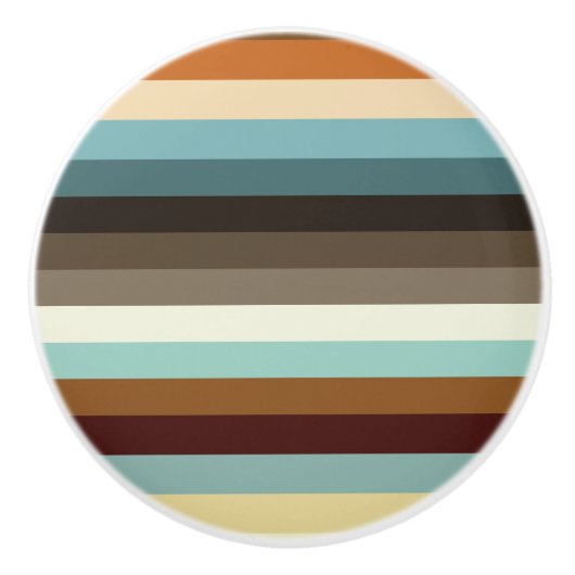 Retrostrepen Keramische Knop (Voorkant)