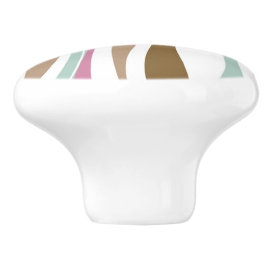 Retrostrepen Keramische Knop (Zijkant)