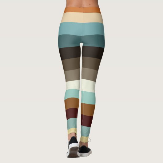 Retrostrepen Leggings (Achterkant)