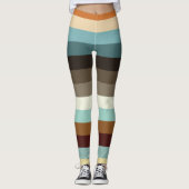Retrostrepen Leggings (Voorkant)