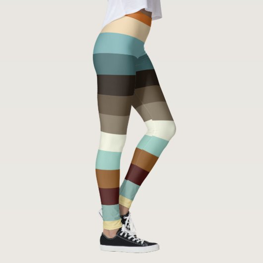 Retrostrepen Leggings (Rechts)
