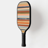 Retrostrepen monogram  sunset waterverf pickleball paddle (Links)