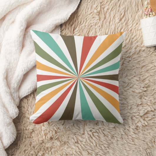 Retrostrepen op transparante achtergrond nr. 02 kussen (Deken)