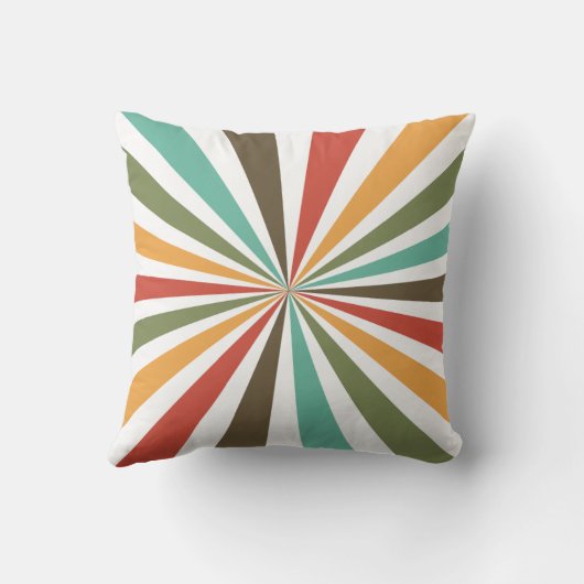 Retrostrepen op transparante achtergrond nr. 02 kussen (Achterkant)