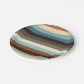 Retrostrepen Papieren Bordje (Gekanteld)