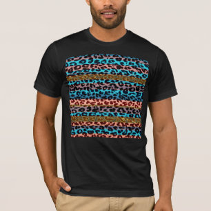 Retrostrepen patroonboltextuur t-shirt
