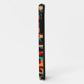 Retrostrepen pelzen van luipaard voor het drukken Case-Mate iPhone case (Achterkant/links)