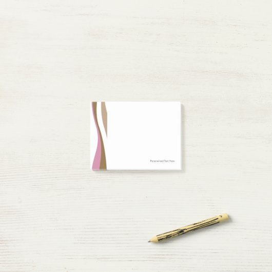 Retrostrepen Post-it® Notes (Op bureau)