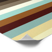 Retrostrepen Poster (Hoek)