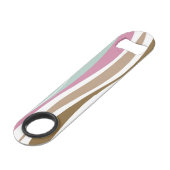 Retrostrepen Speed Flessenopener (Achterkant Gekanteld)