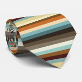 Retrostrepen Stropdas (Opgerold)