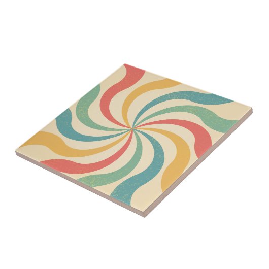 Retrostrepen Tegeltje (Zijkant)