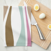 Retrostrepen Theedoek (Quarter Fold)