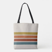 Retrostrepen Tote Bag (Achterkant)