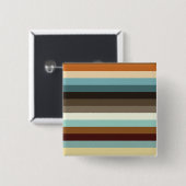 Retrostrepen Vierkante Button 5,1 Cm (Voorkant /achterkant)