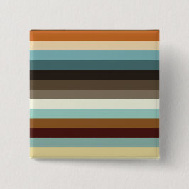 Retrostrepen Vierkante Button 5,1 Cm