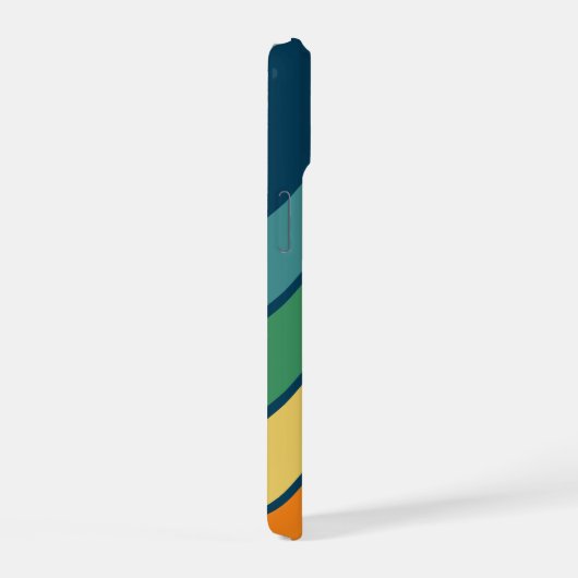 Retrostripe patroonregenboog - Script Name iPhone 15 Case (Rechterkant)