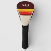 Retrostripes monogram golfheadcover (Voorkant)
