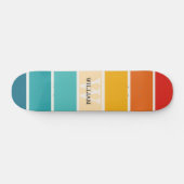 Retrostripes monogram persoonlijk skateboard (Horizontaal)