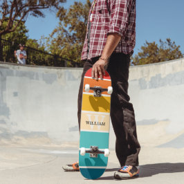 Retrostripes monogram persoonlijk skateboard