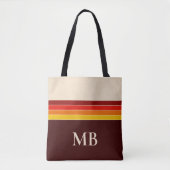 Retrostripes monogram tote bag (Voorkant)