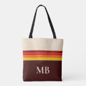 Retrostripes monogram tote bag (Achterkant)