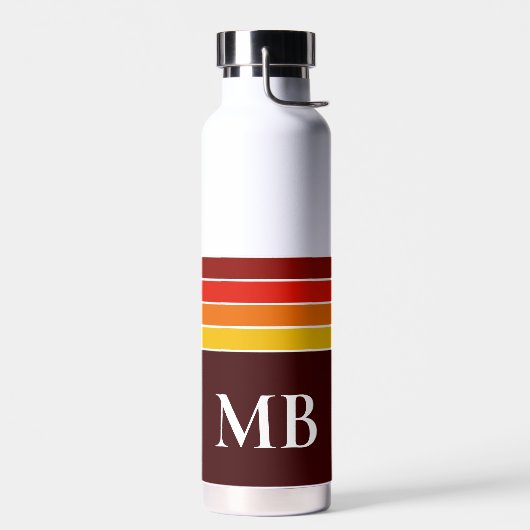 Retrostripes monogram waterfles (Links)