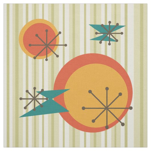 Retrostrips en -vormen stof (Swatch)