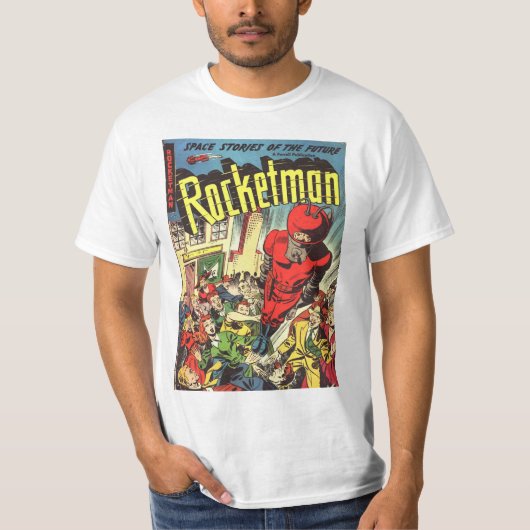 Retrostrips - Rocketman T-shirt (Voorkant)