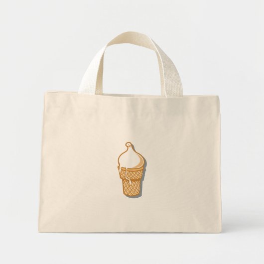 retrostroopwafelijsje mini tote bag (Voorkant)