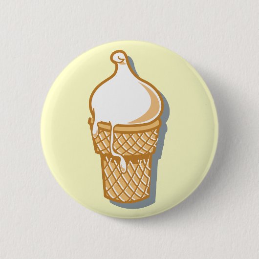 retrostroopwafelijsje ronde button 5,7 cm (Voorkant)